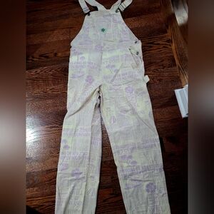 VANS Newspaper Print Overalls